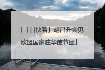 「甘快看」胡昌升会见欧盟国家驻华使节团