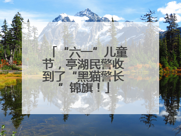 “六一”儿童节，亭湖民警收到了“黑猫警长”锦旗！