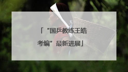 “国乒教练王皓考编”最新进展