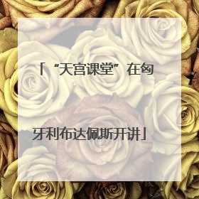 “天宫课堂”在匈牙利布达佩斯开讲