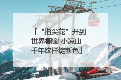 “指尖花”开到世界橱窗 小凉山千年纹样绽新色