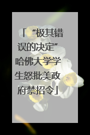 “极其错误的决定”哈佛大学学生怒批美政府禁招令