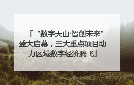 “数字天山·智创未来”盛大启幕，三大重点项目助力区域数字经济腾飞