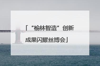 “榆林智造”创新成果闪耀丝博会
