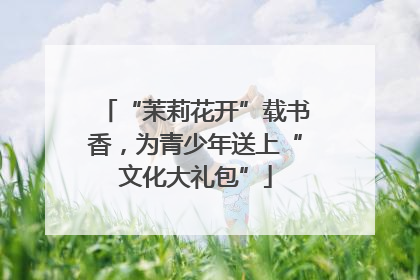 “茉莉花开”载书香，为青少年送上“文化大礼包”