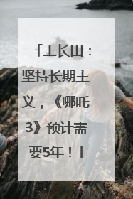 王长田：坚持长期主义，《哪吒3》预计需要5年！
