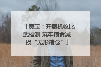 灵宝：开展机收比武检测 筑牢粮食减损“无形粮仓”