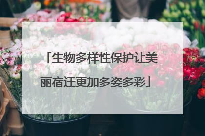 生物多样性保护让美丽宿迁更加多姿多彩