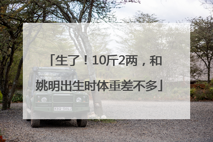 生了！10斤2两，和姚明出生时体重差不多