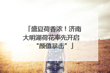 盛夏荷香浓！济南大明湖荷花率先开启“颜值暴击”