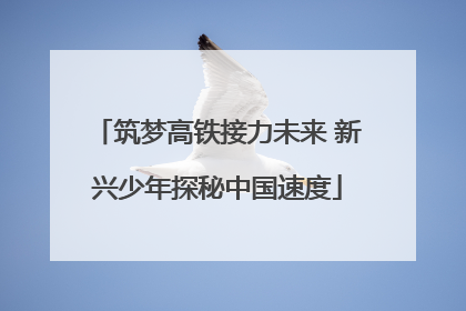 筑梦高铁接力未来 新兴少年探秘中国速度