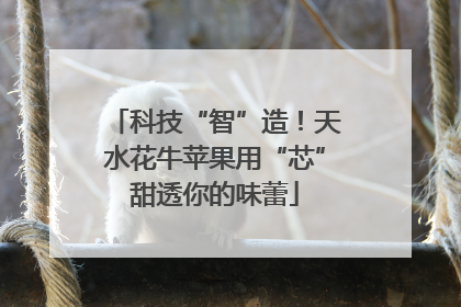 科技“智”造！天水花牛苹果用“芯”甜透你的味蕾