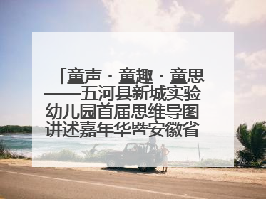 童声・童趣・童思——五河县新城实验幼儿园首届思维导图讲述嘉年华暨安徽省学前教育教研基地园项目阶段性成果展示活动