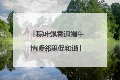 粽叶飘香迎端午 情暖邻里促和谐