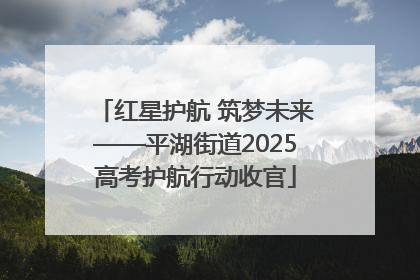 红星护航 筑梦未来——平湖街道2025高考护航行动收官