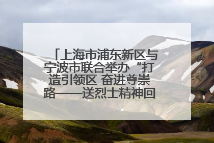 上海市浦东新区与宁波市联合举办“打造引领区 奋进尊崇路——送烈士精神回家乡”主题活动