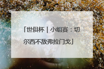 世俱杯｜小组赛：切尔西不敌弗拉门戈