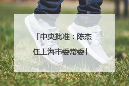 中央批准：陈杰任上海市委常委