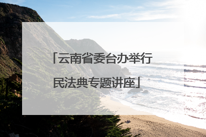 云南省委台办举行民法典专题讲座