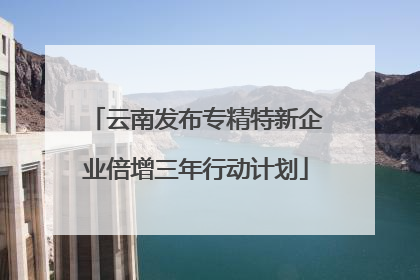 云南发布专精特新企业倍增三年行动计划
