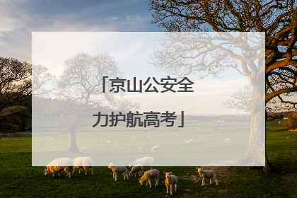 京山公安全力护航高考