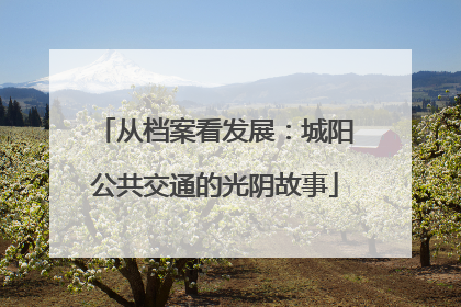 从档案看发展：城阳公共交通的光阴故事