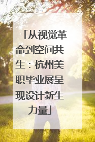 从视觉革命到空间共生：杭州美职毕业展呈现设计新生力量
