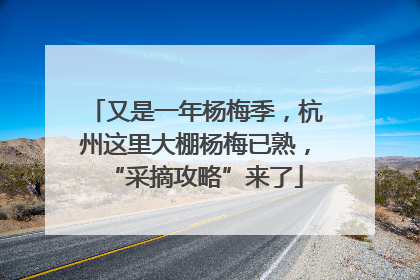 又是一年杨梅季，杭州这里大棚杨梅已熟，“采摘攻略”来了