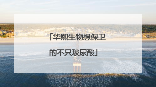 华熙生物想保卫的不只玻尿酸