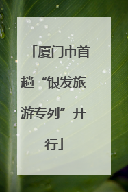 厦门市首趟“银发旅游专列”开行