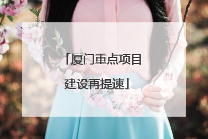 厦门重点项目建设再提速