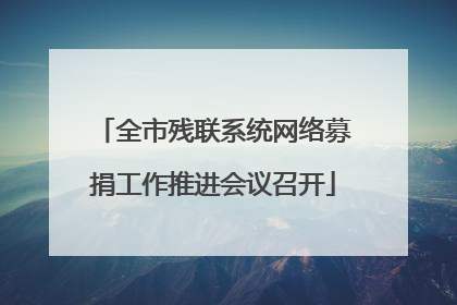 全市残联系统网络募捐工作推进会议召开