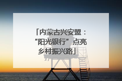 内蒙古兴安盟：“阳光银行”点亮乡村振兴路