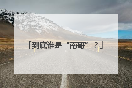 到底谁是“南哥”？