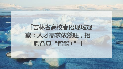 吉林省高校春招现场观察：人才需求依然旺，招聘凸显“智能+”