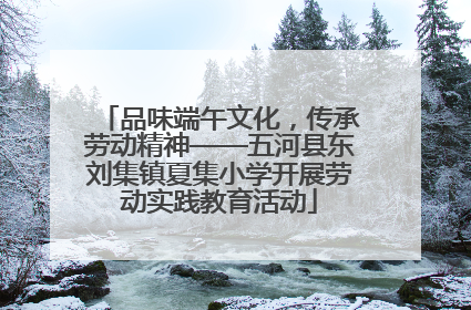 品味端午文化，传承劳动精神——五河县东刘集镇夏集小学开展劳动实践教育活动