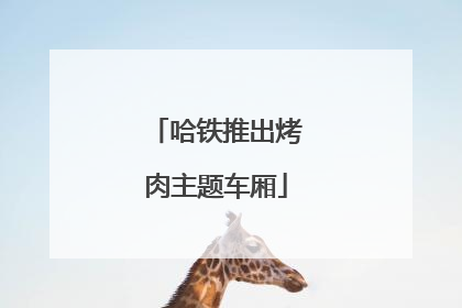哈铁推出烤肉主题车厢