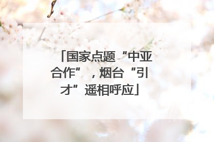 国家点题“中亚合作”，烟台“引才”遥相呼应