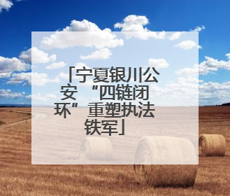宁夏银川公安 “四链闭环”重塑执法铁军