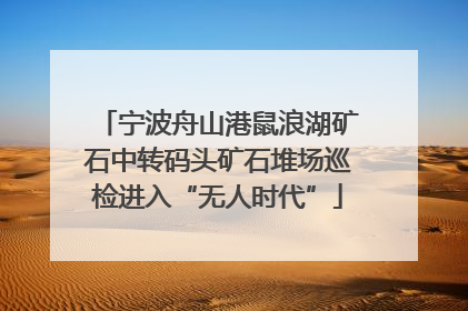 宁波舟山港鼠浪湖矿石中转码头矿石堆场巡检进入“无人时代”