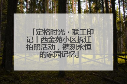 定格时光・联工印记丨西金苑小区拆迁拍照活动，镌刻永恒的家园记忆
