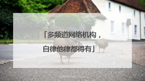 多频道网络机构，自律他律都得有