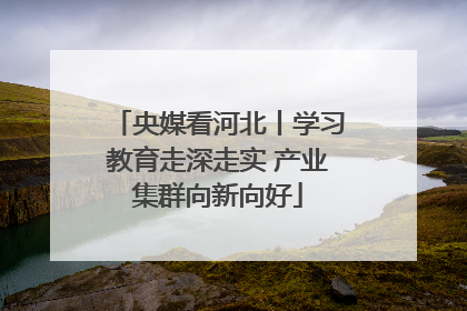 央媒看河北丨学习教育走深走实 产业集群向新向好
