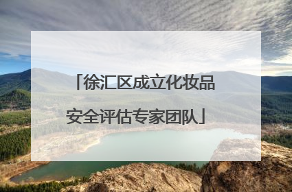 徐汇区成立化妆品安全评估专家团队