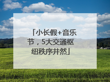 小长假+音乐节，5大交通枢纽秩序井然