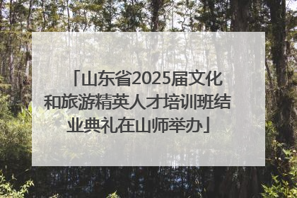 山东省2025届文化和旅游精英人才培训班结业典礼在山师举办
