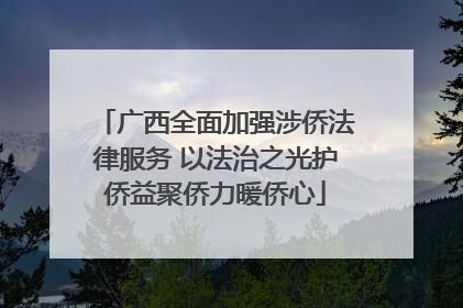 广西全面加强涉侨法律服务 以法治之光护侨益聚侨力暖侨心