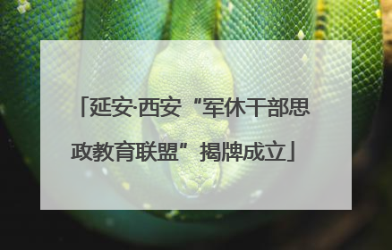 延安·西安“军休干部思政教育联盟”揭牌成立