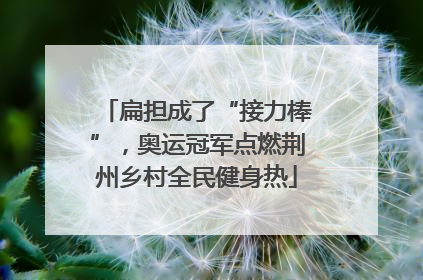 扁担成了“接力棒”，奥运冠军点燃荆州乡村全民健身热
