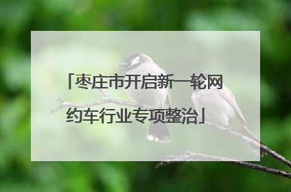 枣庄市开启新一轮网约车行业专项整治